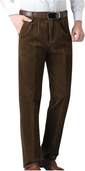 Business Casual Pants for Men Slim Fit Dress Pants Classic Straight Fit Lightweight Regular Fit Work Pants for Men