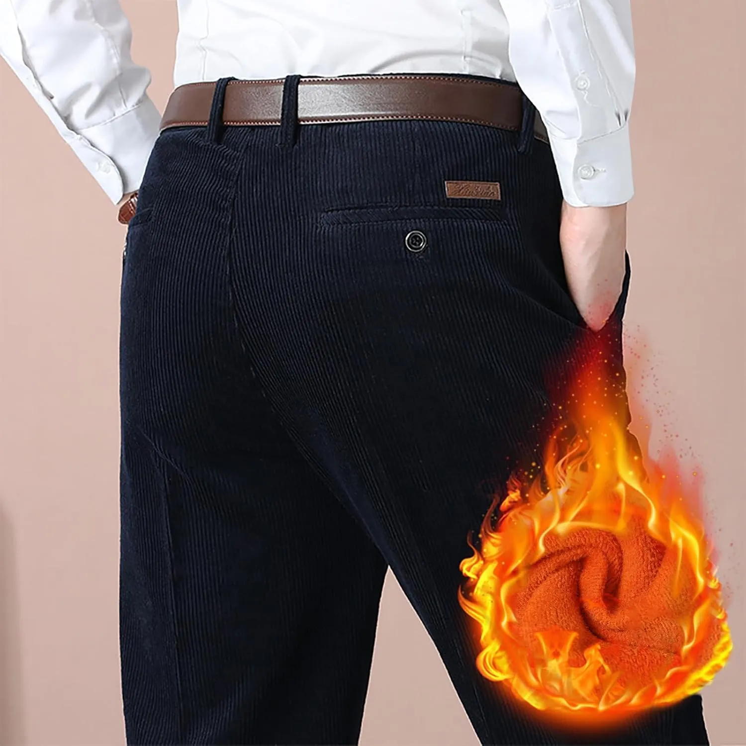 Business Casual Pants for Men Slim Fit Dress Pants Classic Straight Fit Lightweight Regular Fit Work Pants for Men