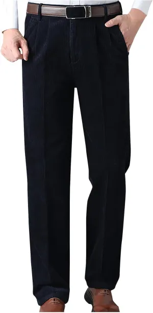 Business Casual Pants for Men Slim Fit Dress Pants Classic Straight Fit Lightweight Regular Fit Work Pants for Men