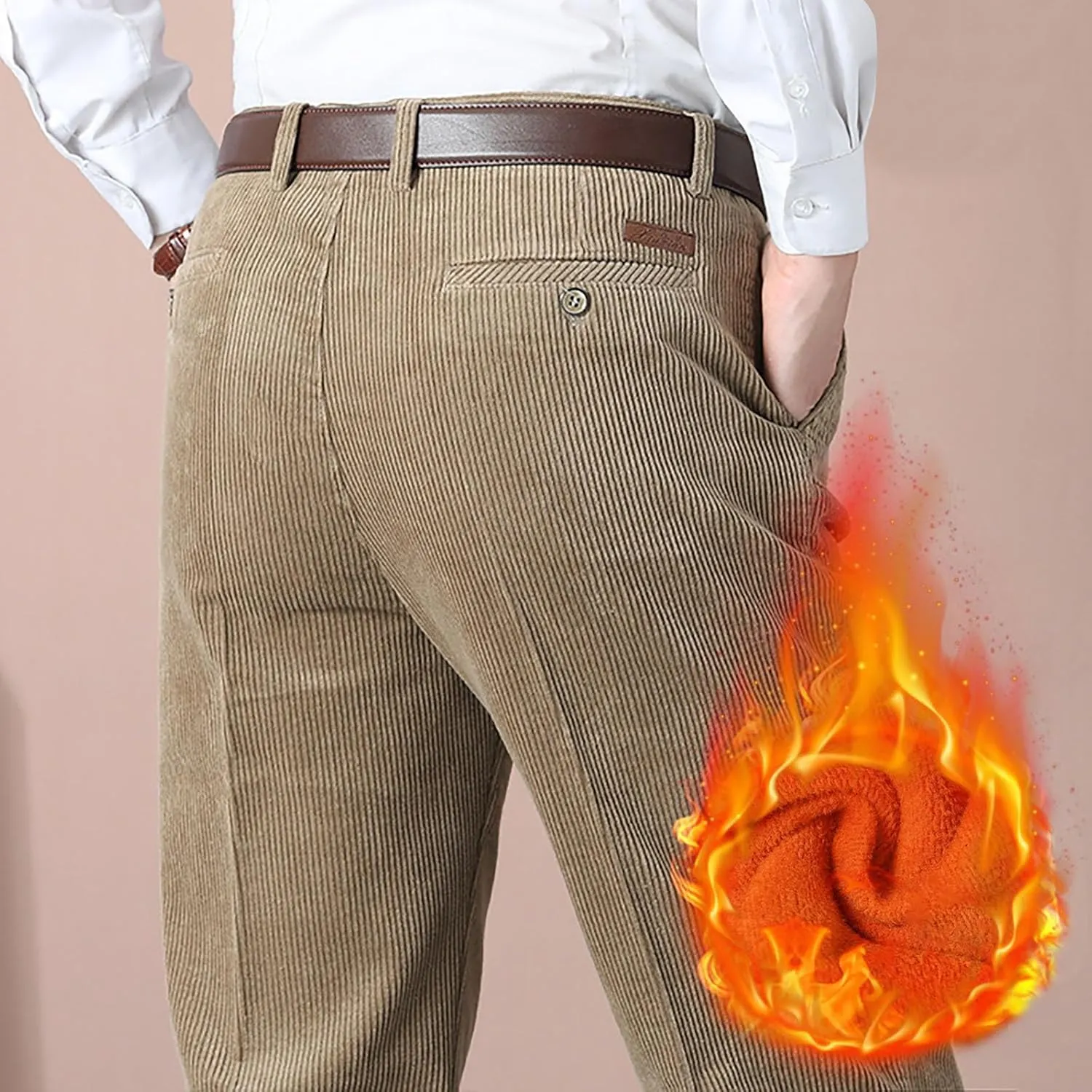 Business Casual Pants for Men Slim Fit Dress Pants Classic Straight Fit Lightweight Regular Fit Work Pants for Men