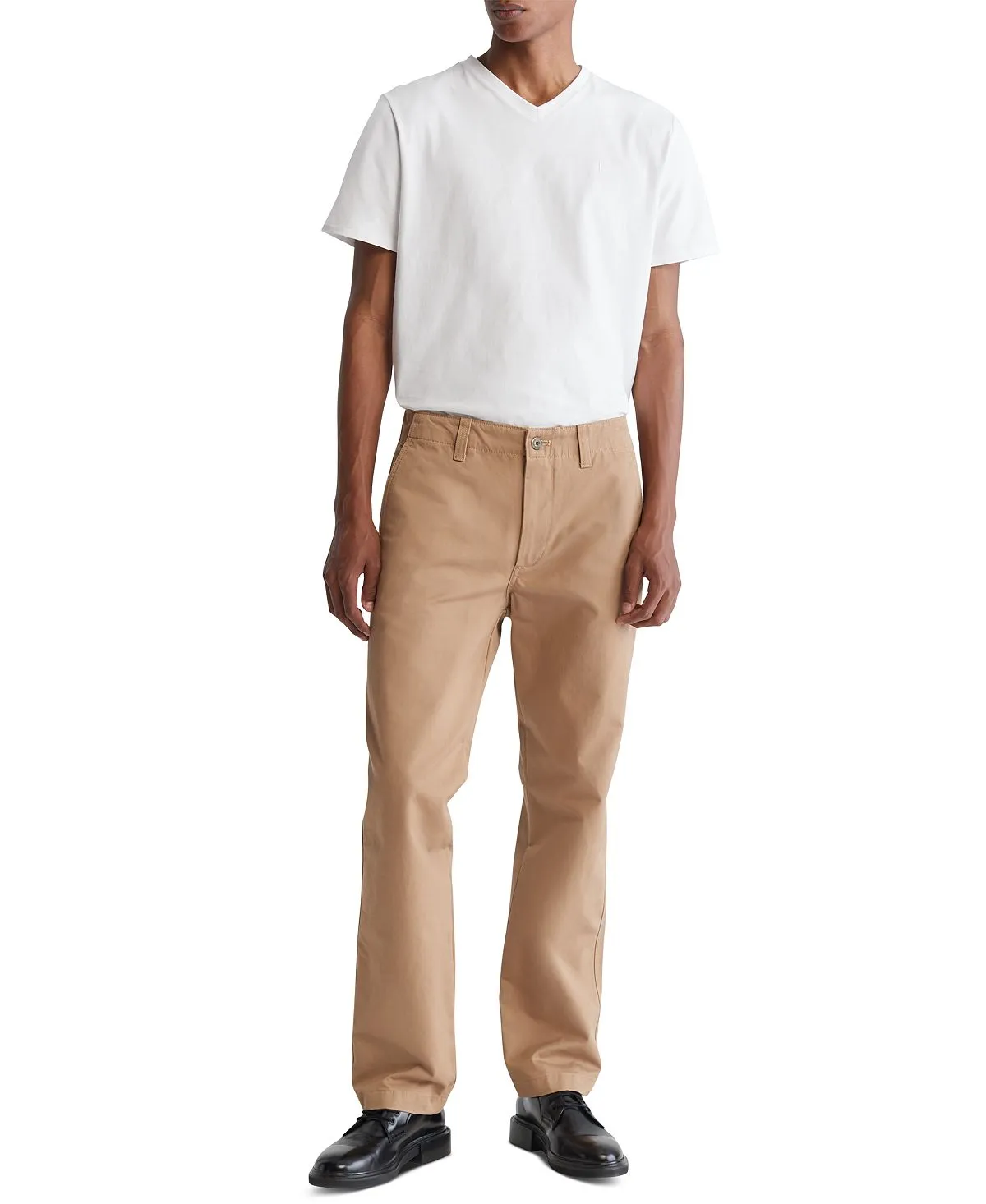 Calvin Klein Men's Plain Cotton V-Neck T-Shirt