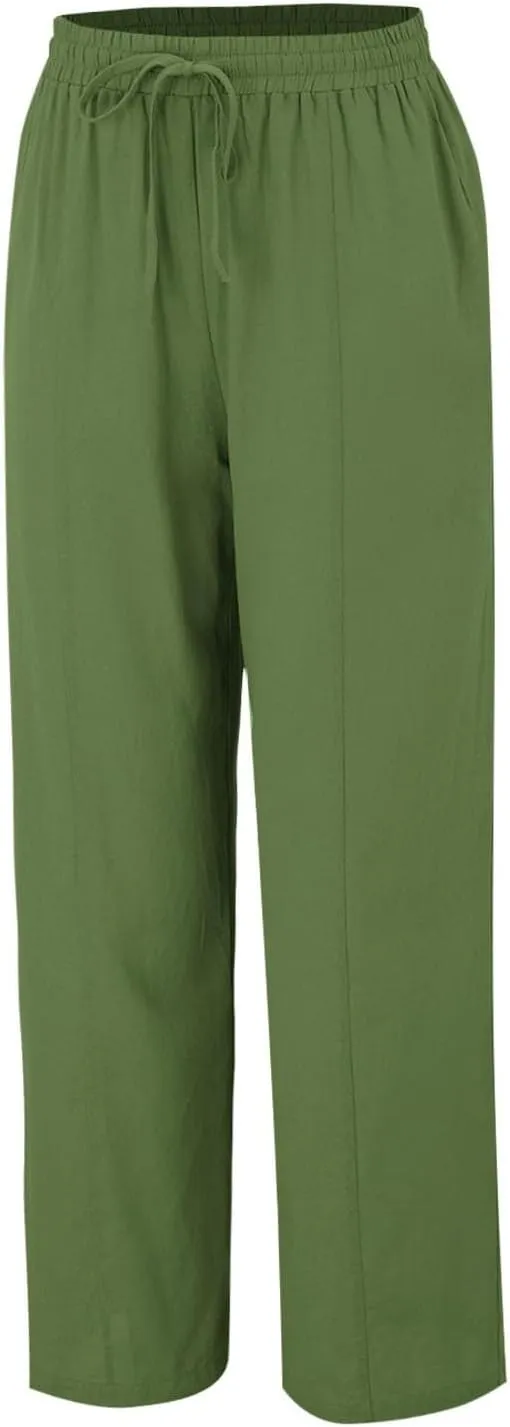 Cargo Pants for Women Winter Adjustable Travel Thermal with Pockets Wide Leg Straight Leg