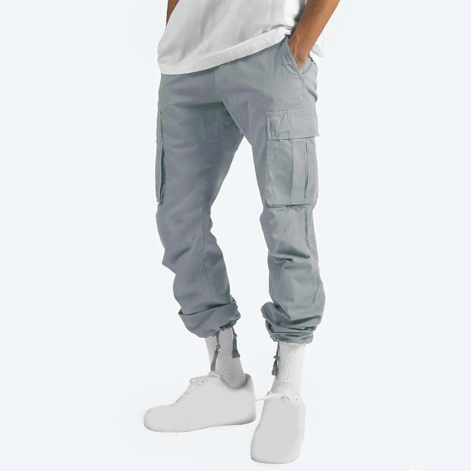 Cargo Pants Men Lightweight Outdoor Hiking Jogger Classic Fit Tactical Pant with Multi Pockets Activewear