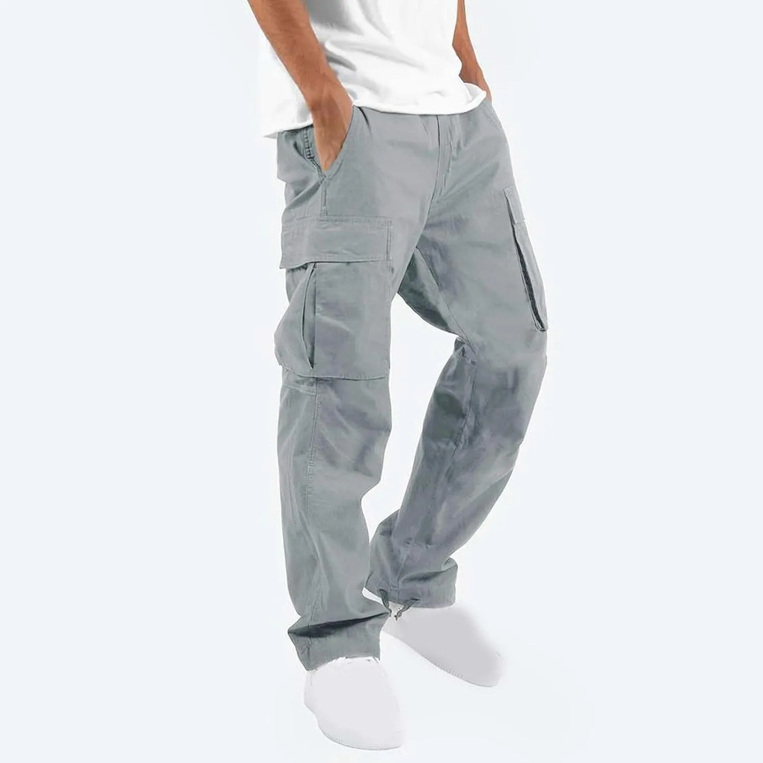 Cargo Pants Men Lightweight Outdoor Hiking Jogger Classic Fit Tactical Pant with Multi Pockets Activewear