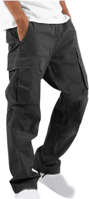 Cargo Pants Men Lightweight Outdoor Hiking Jogger Classic Fit Tactical Pant with Multi Pockets Activewear