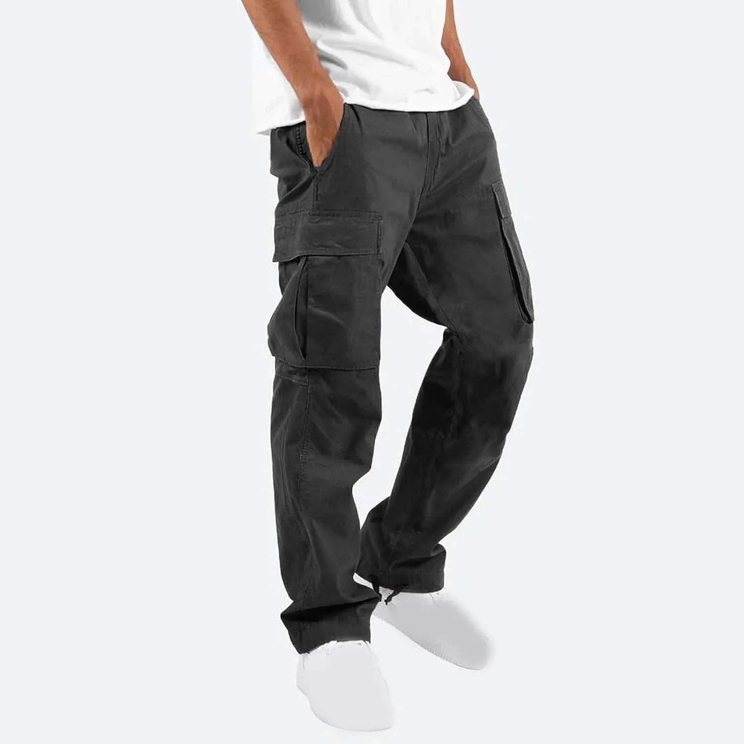 Cargo Pants Men Lightweight Outdoor Hiking Jogger Classic Fit Tactical Pant with Multi Pockets Activewear