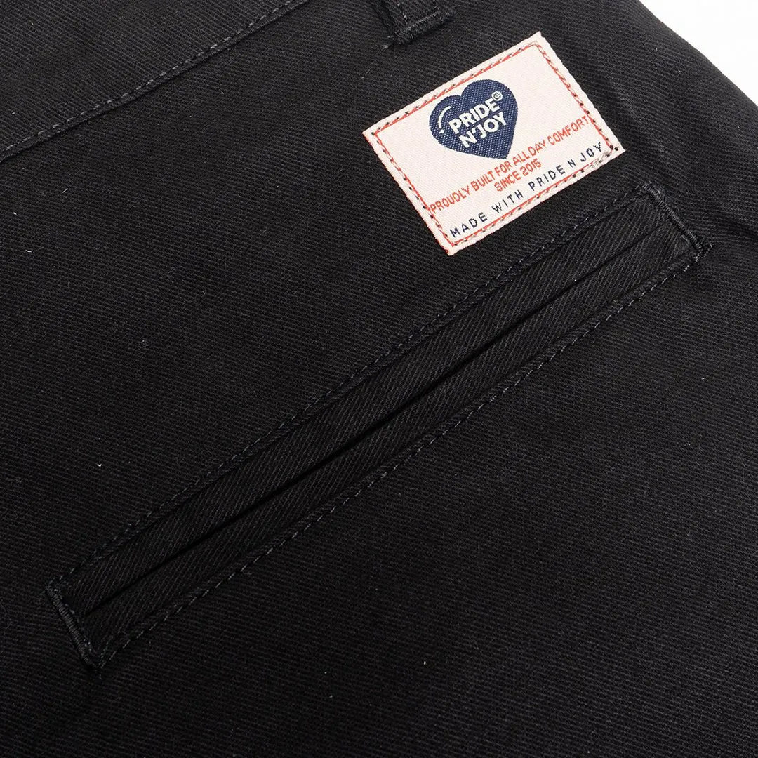 Chino Pants Black Charcoal Twill