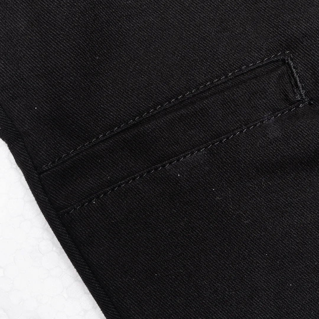 Chino Pants Black Charcoal Twill