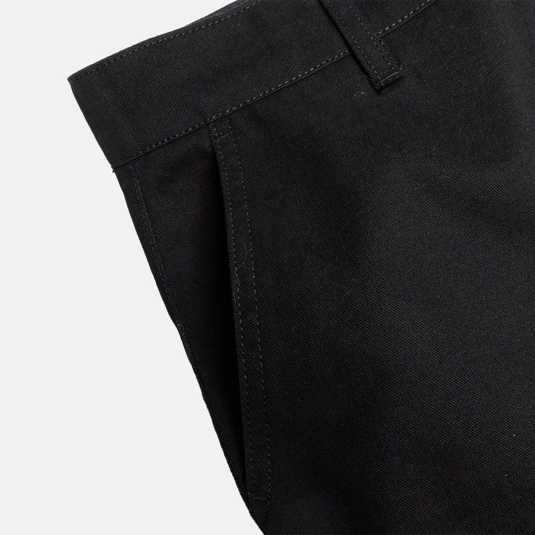 Chino Pants Black Charcoal Twill