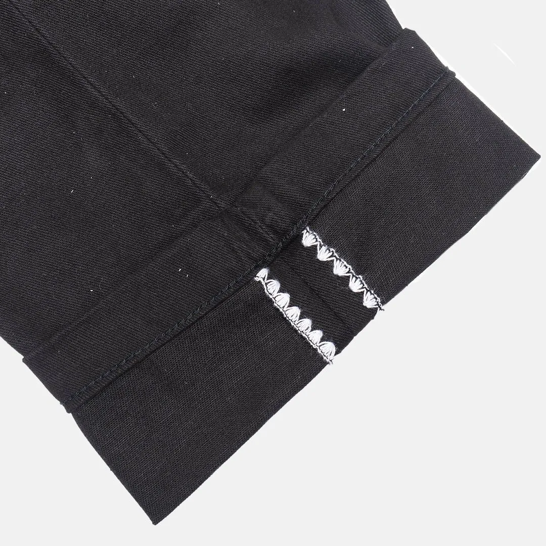 Chino Pants Black Charcoal Twill