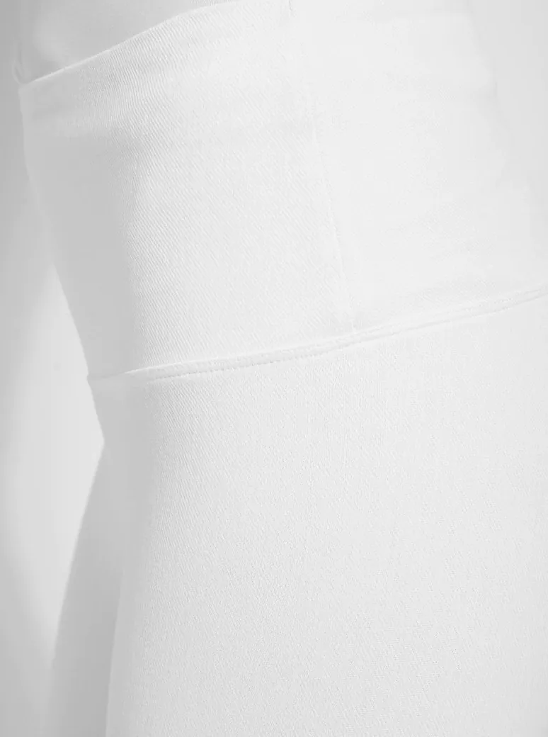 Denim Capri Pants [White-11-6173-M1]