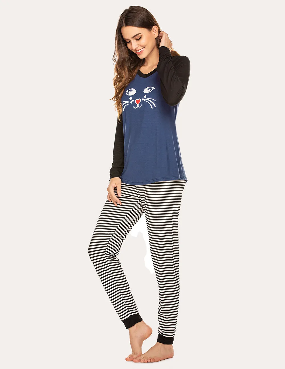 Ekouaer Comfy Christmas Pajama Set (US Only)