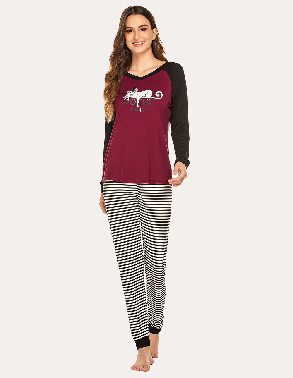 Ekouaer Comfy Christmas Pajama Set (US Only)