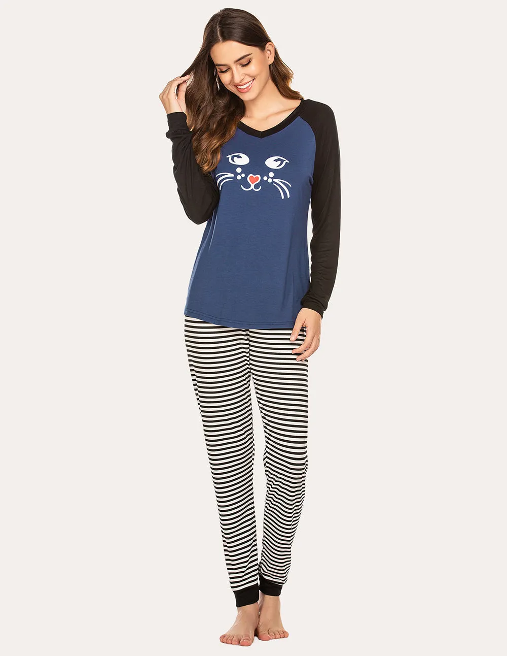 Ekouaer Comfy Christmas Pajama Set (US Only)