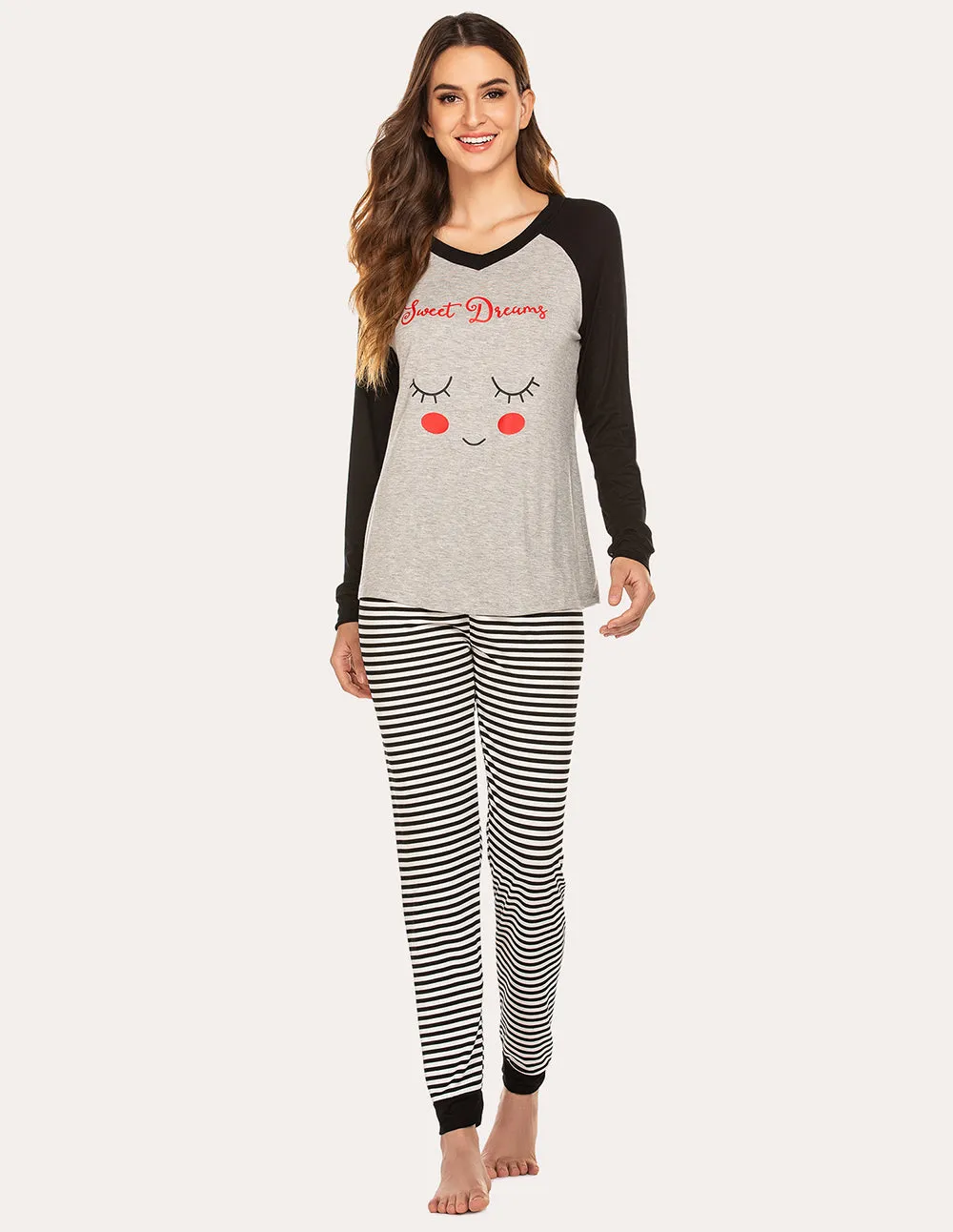Ekouaer Comfy Christmas Pajama Set (US Only)