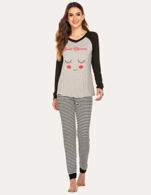 Ekouaer Comfy Christmas Pajama Set (US Only)