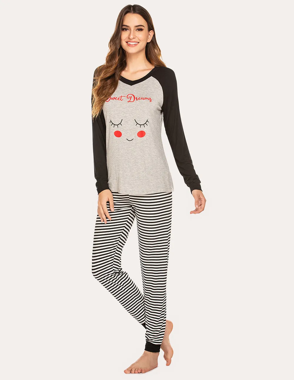 Ekouaer Comfy Christmas Pajama Set (US Only)