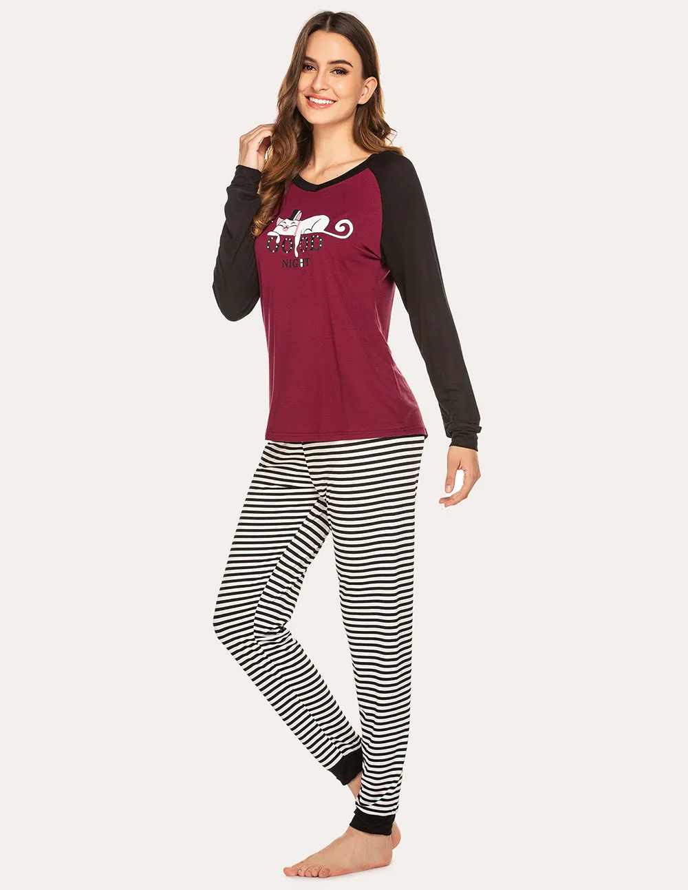 Ekouaer Comfy Christmas Pajama Set (US Only)