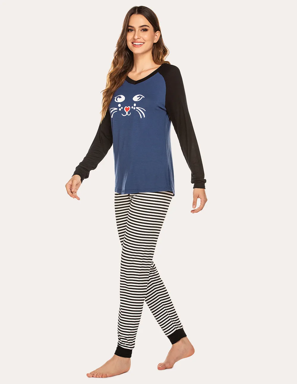 Ekouaer Comfy Christmas Pajama Set (US Only)