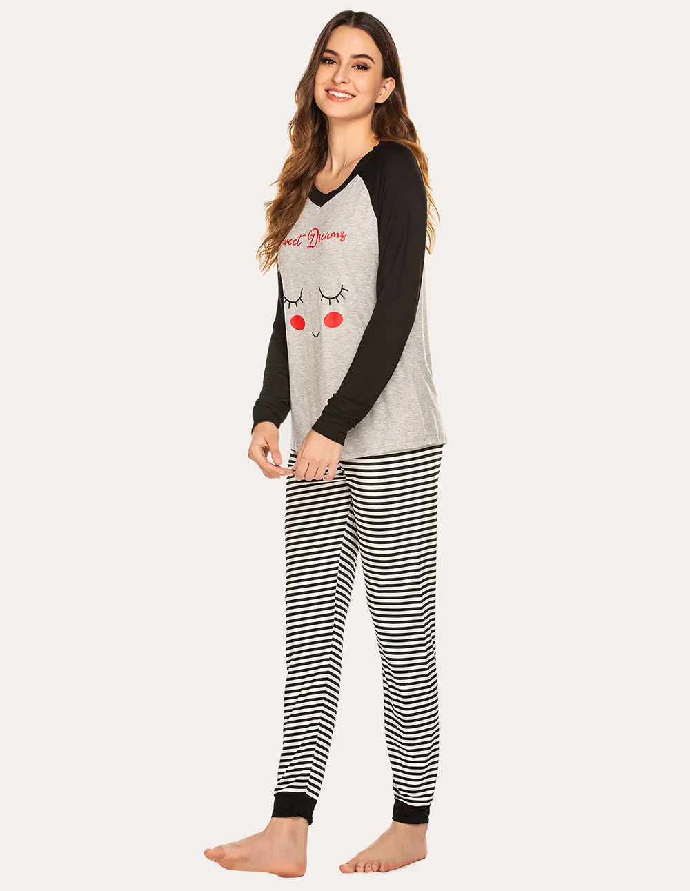 Ekouaer Comfy Christmas Pajama Set (US Only)