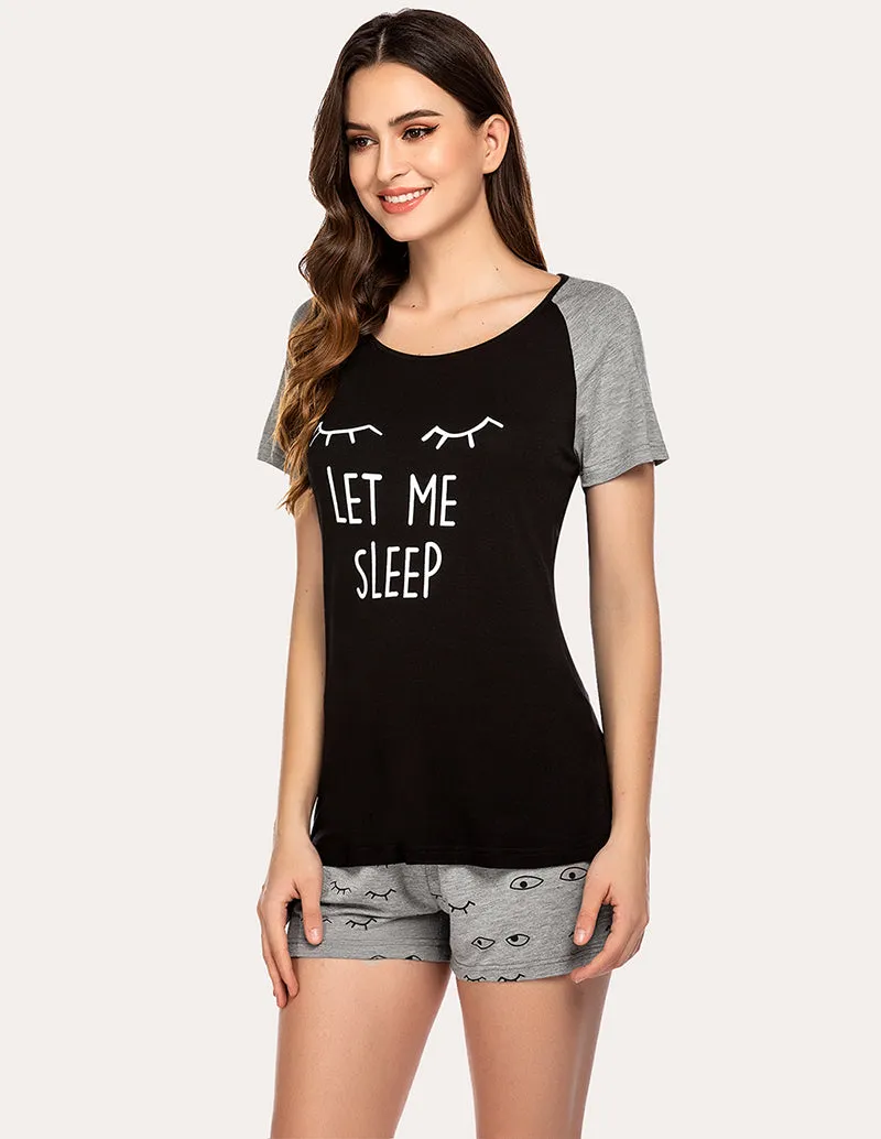 Ekouaer Cute Print Pajama Set (US Only)