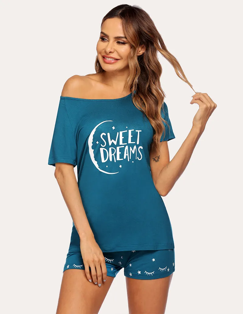 Ekouaer Cute Print Pajama Set (US Only)