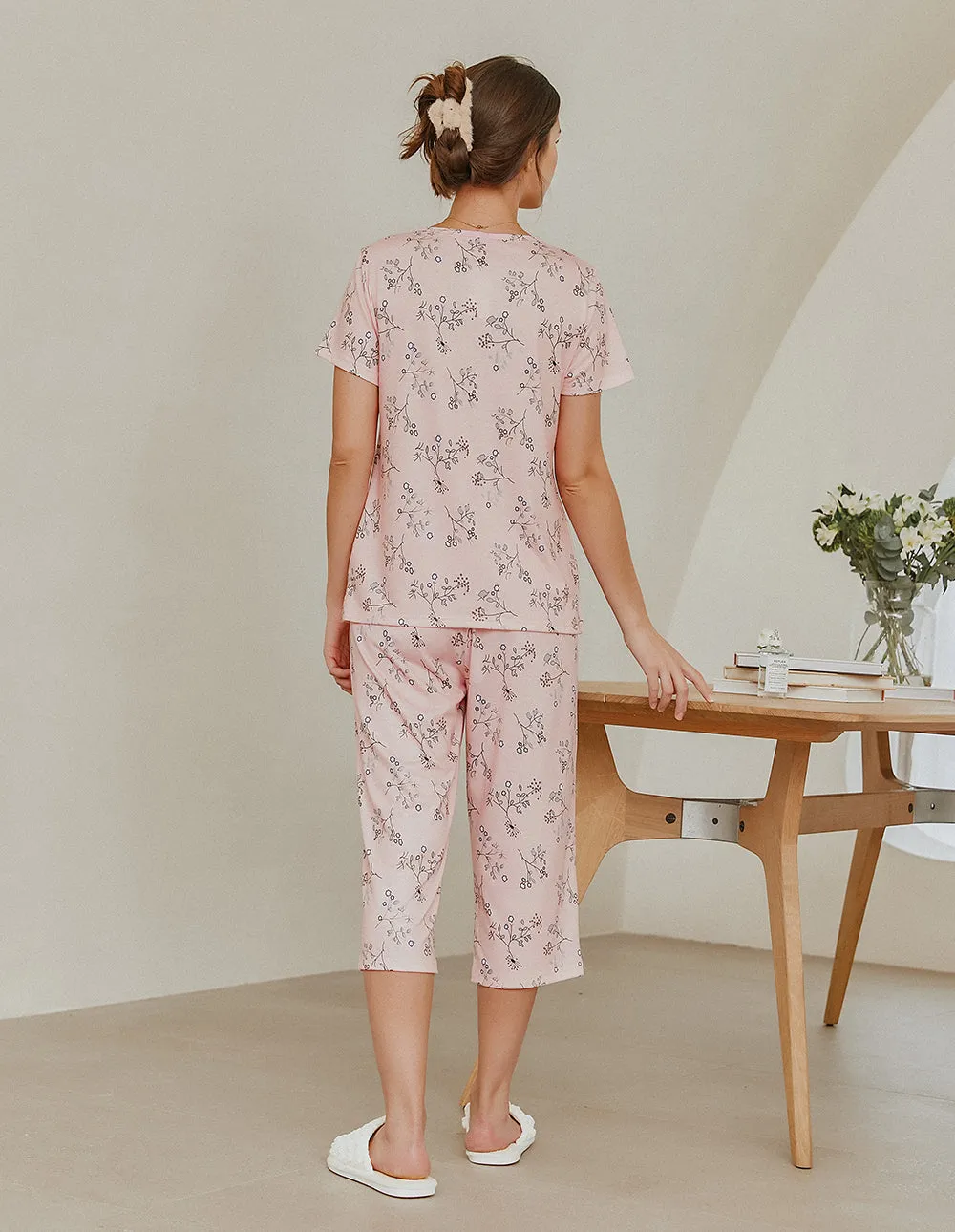 Ekouaer Fun Print Pajamas Set (US Only)