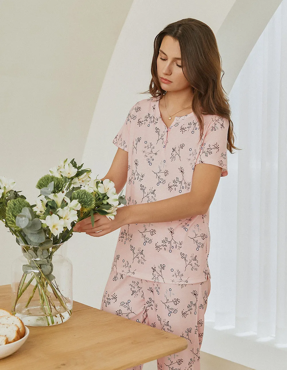 Ekouaer Fun Print Pajamas Set (US Only)