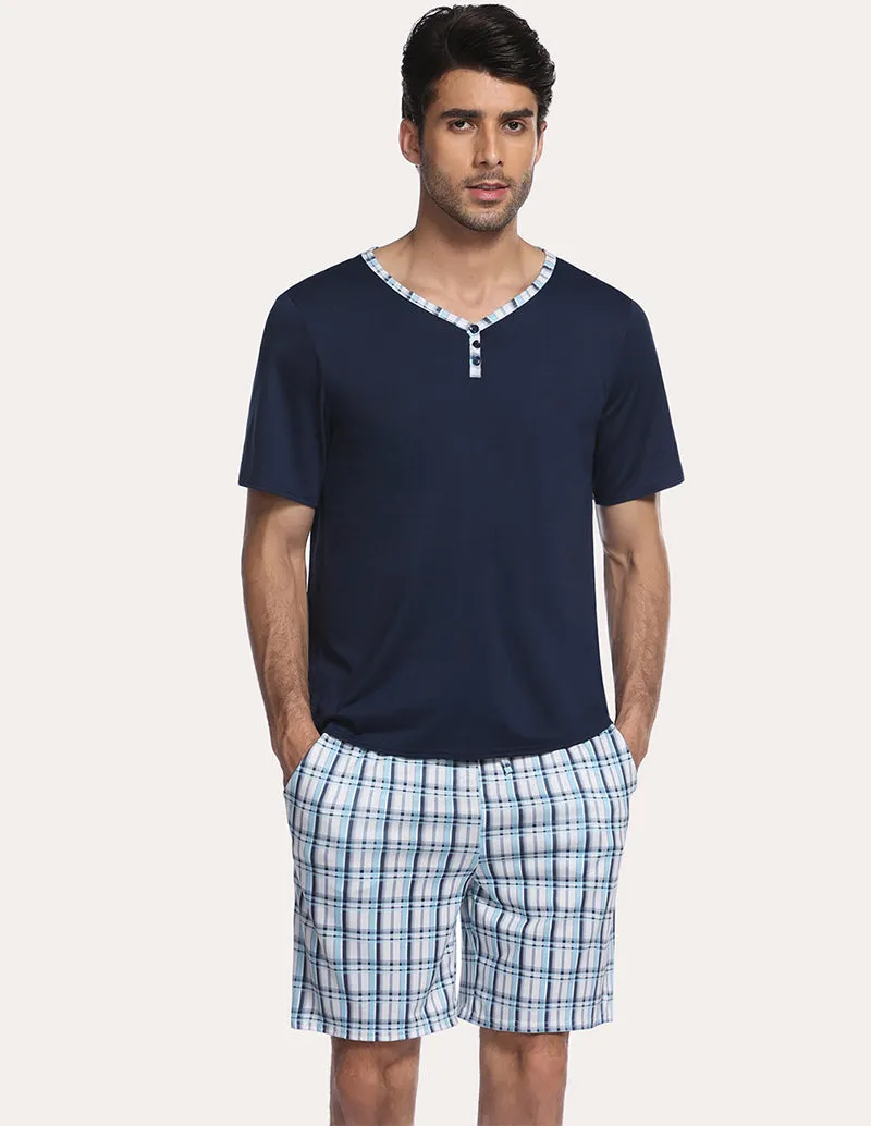 Ekouaer Men Summer Pajamas Set (US Only)
