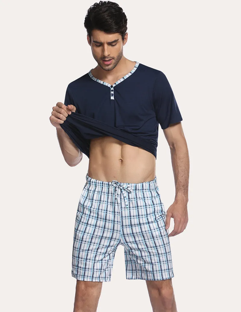 Ekouaer Men Summer Pajamas Set (US Only)