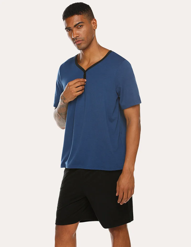 Ekouaer Men Summer Pajamas Set (US Only)