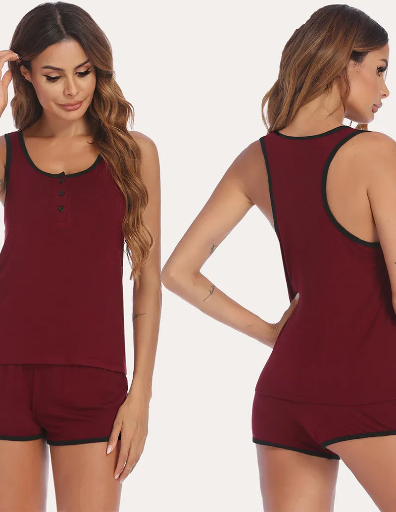 Ekouaer Racerback Tank Top and Shorts Set (US Only)