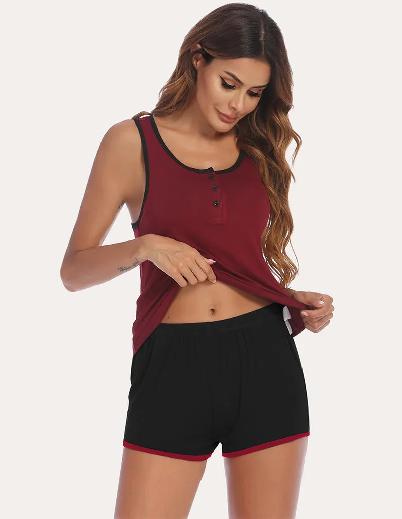 Ekouaer Racerback Tank Top and Shorts Set (US Only)
