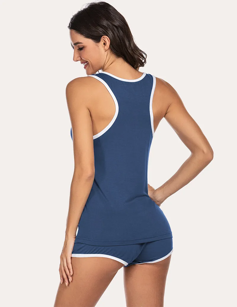Ekouaer Racerback Tank Top and Shorts Set (US Only)