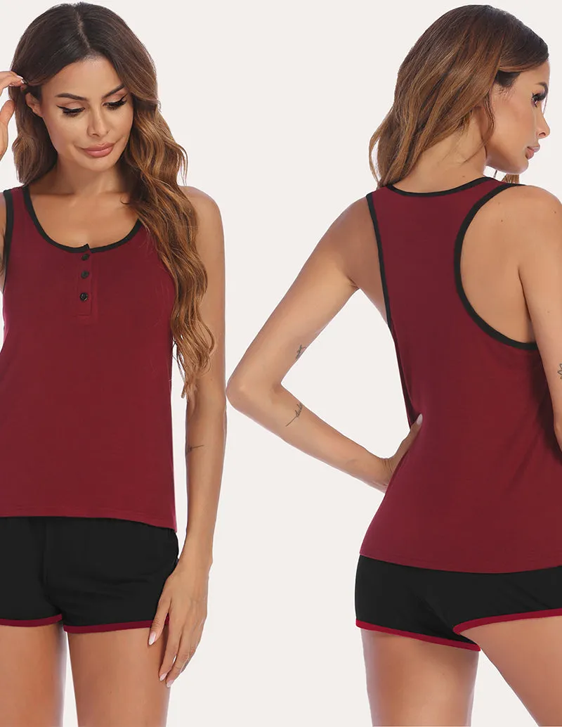 Ekouaer Racerback Tank Top and Shorts Set (US Only)
