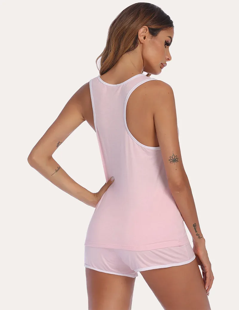 Ekouaer Racerback Tank Top and Shorts Set (US Only)