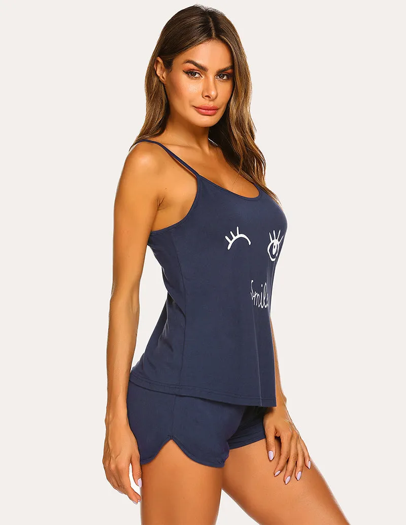Ekouaer Spaghetti Strap Pajama Set (US Only)