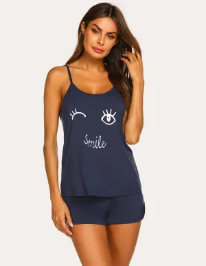 Ekouaer Spaghetti Strap Pajama Set (US Only)