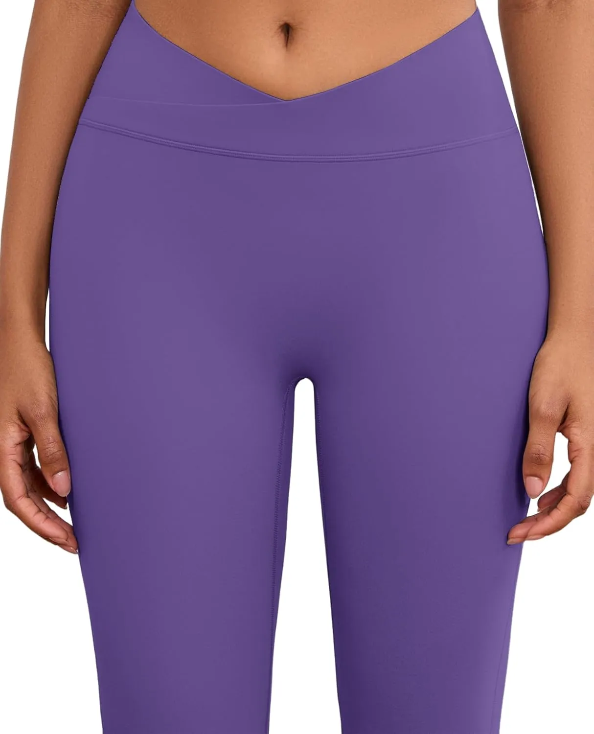 Flare Wide Leg Yoga Pants Bootcut Bell Bottom Crossover Tummy Control Leggings Workout High Waist Tights for Women