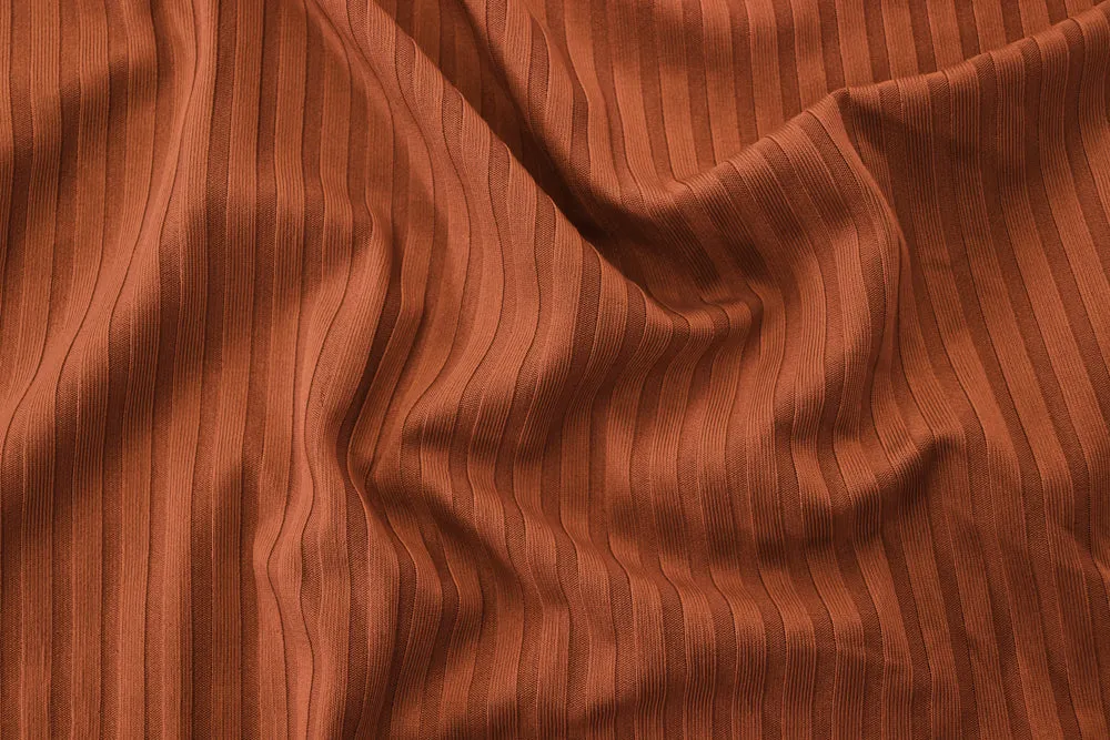 FS714 Plain Jersey Rib Stretch Knit Fabric