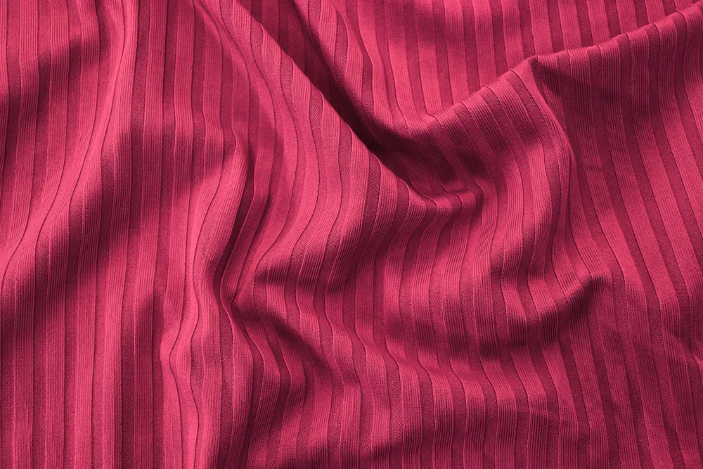 FS714 Plain Jersey Rib Stretch Knit Fabric
