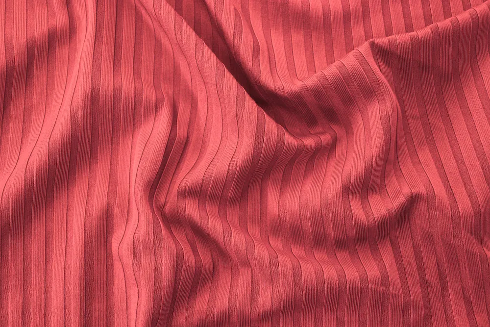FS714 Plain Jersey Rib Stretch Knit Fabric