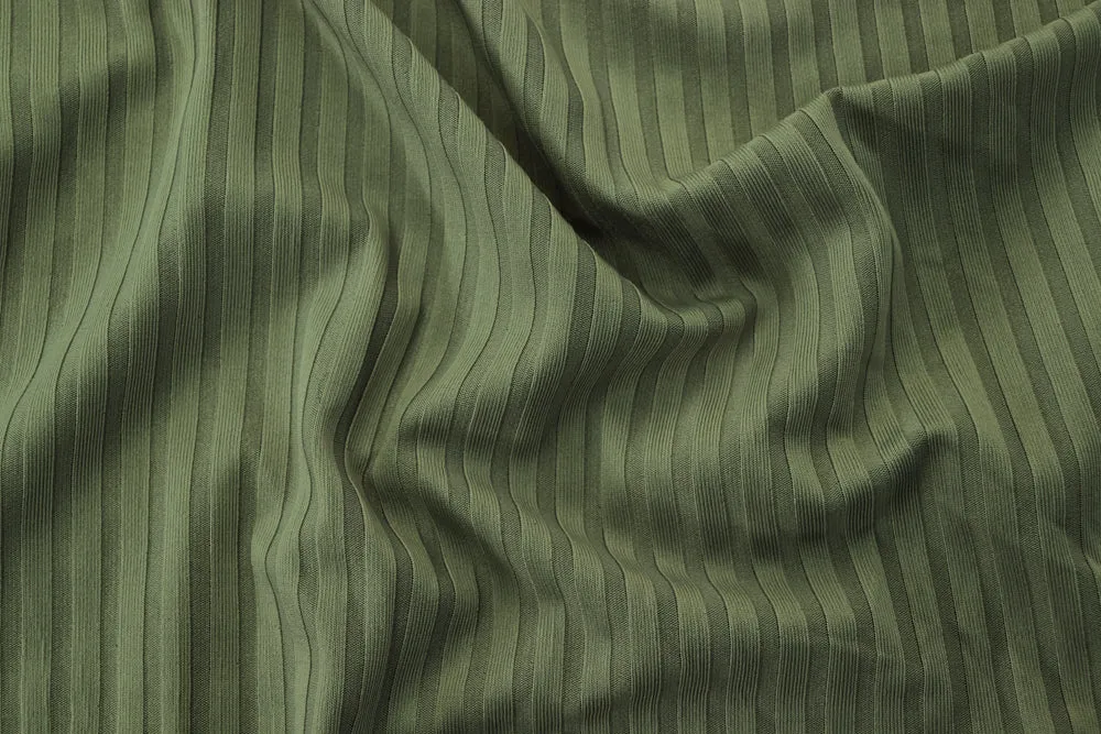 FS714 Plain Jersey Rib Stretch Knit Fabric