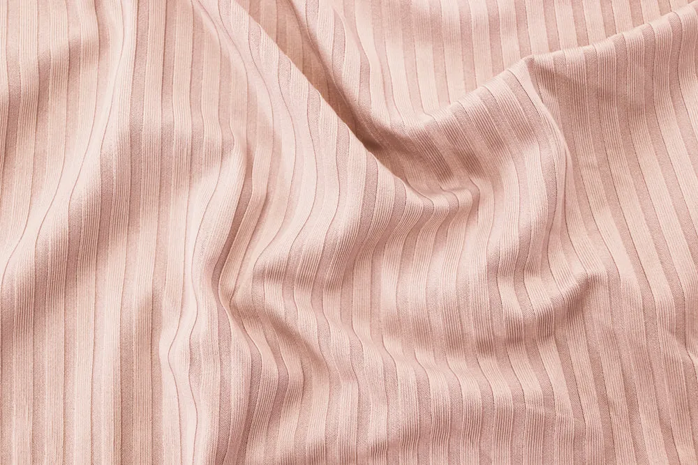 FS714 Plain Jersey Rib Stretch Knit Fabric