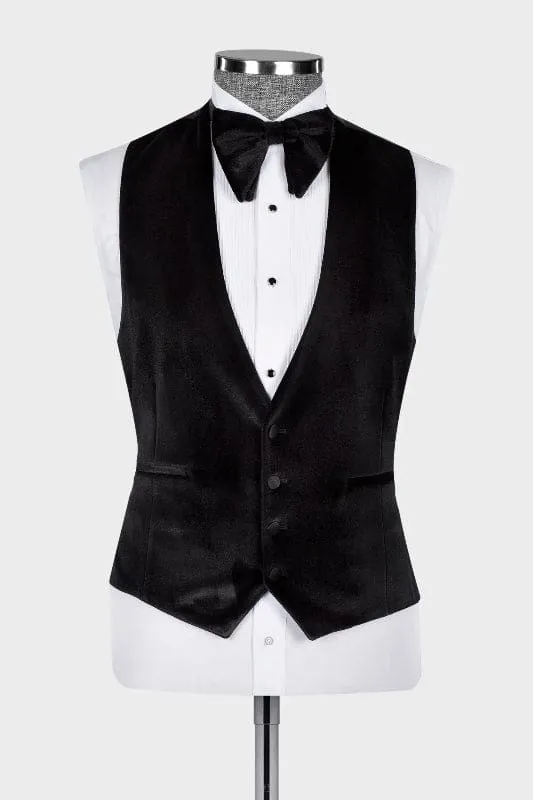 Generous Burgundy Three Pieces Sequins Prom Suits Peaked Lapel Slim Fit Wedding Groom Tuxedos