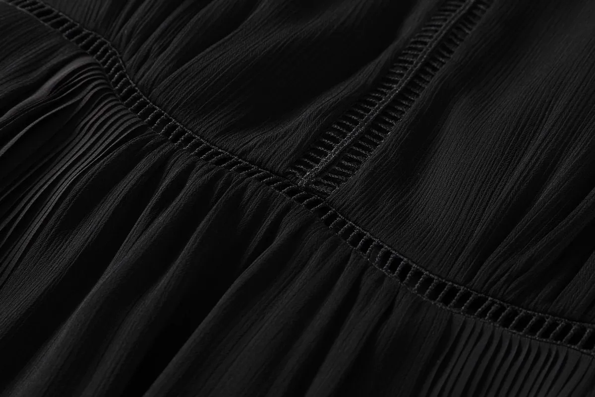 Gracelynne Plus Size Black Midi Dress
