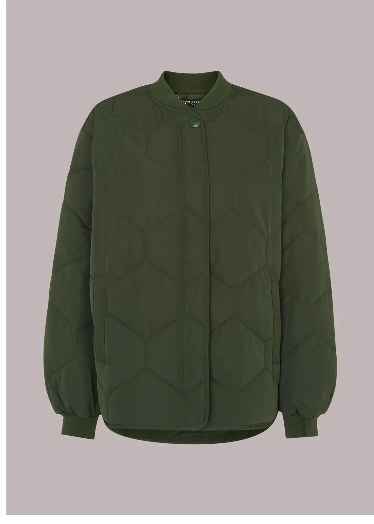 Ida Short Quilted Coat Khaki