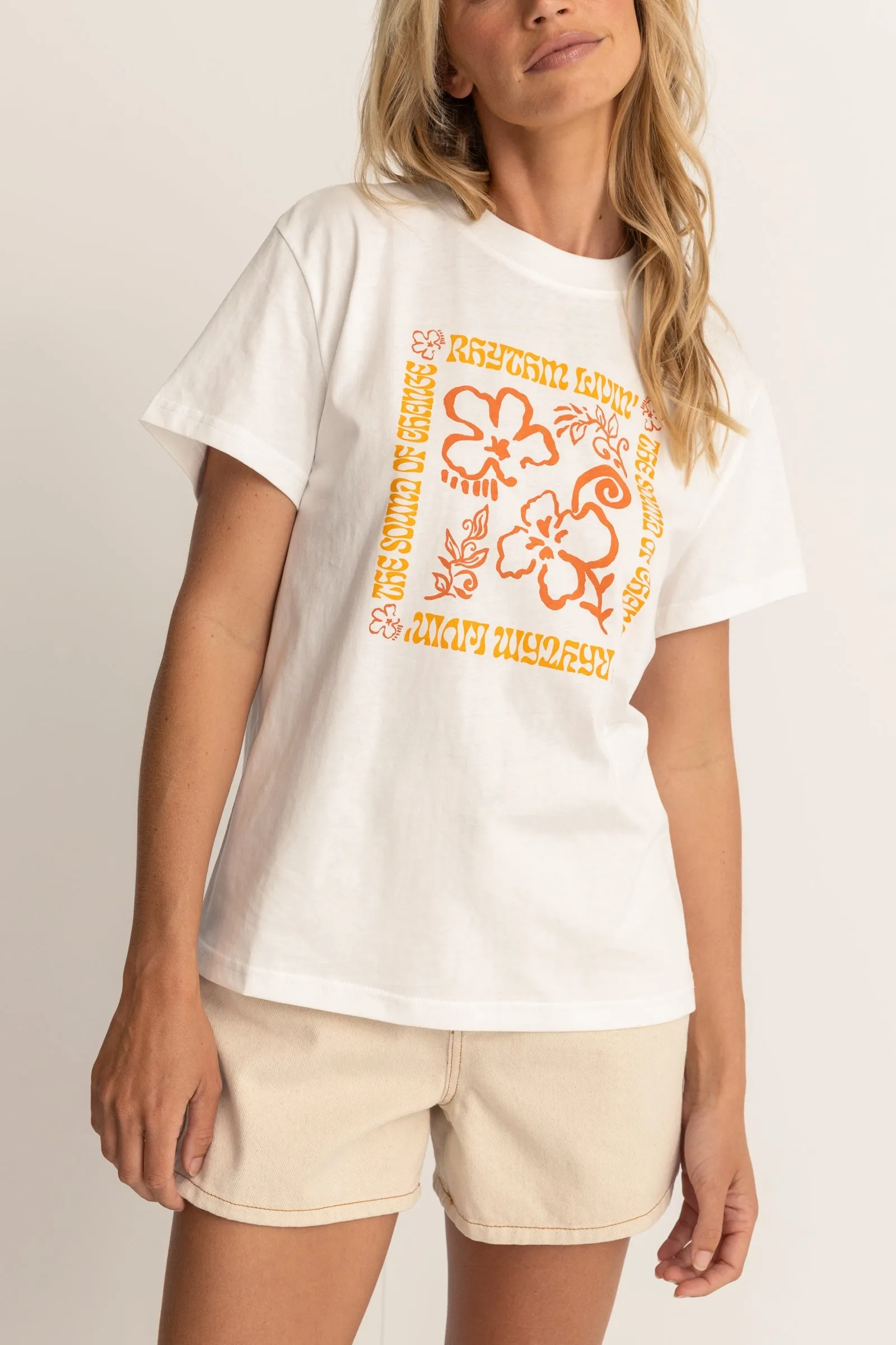 Islander Band Tee White
