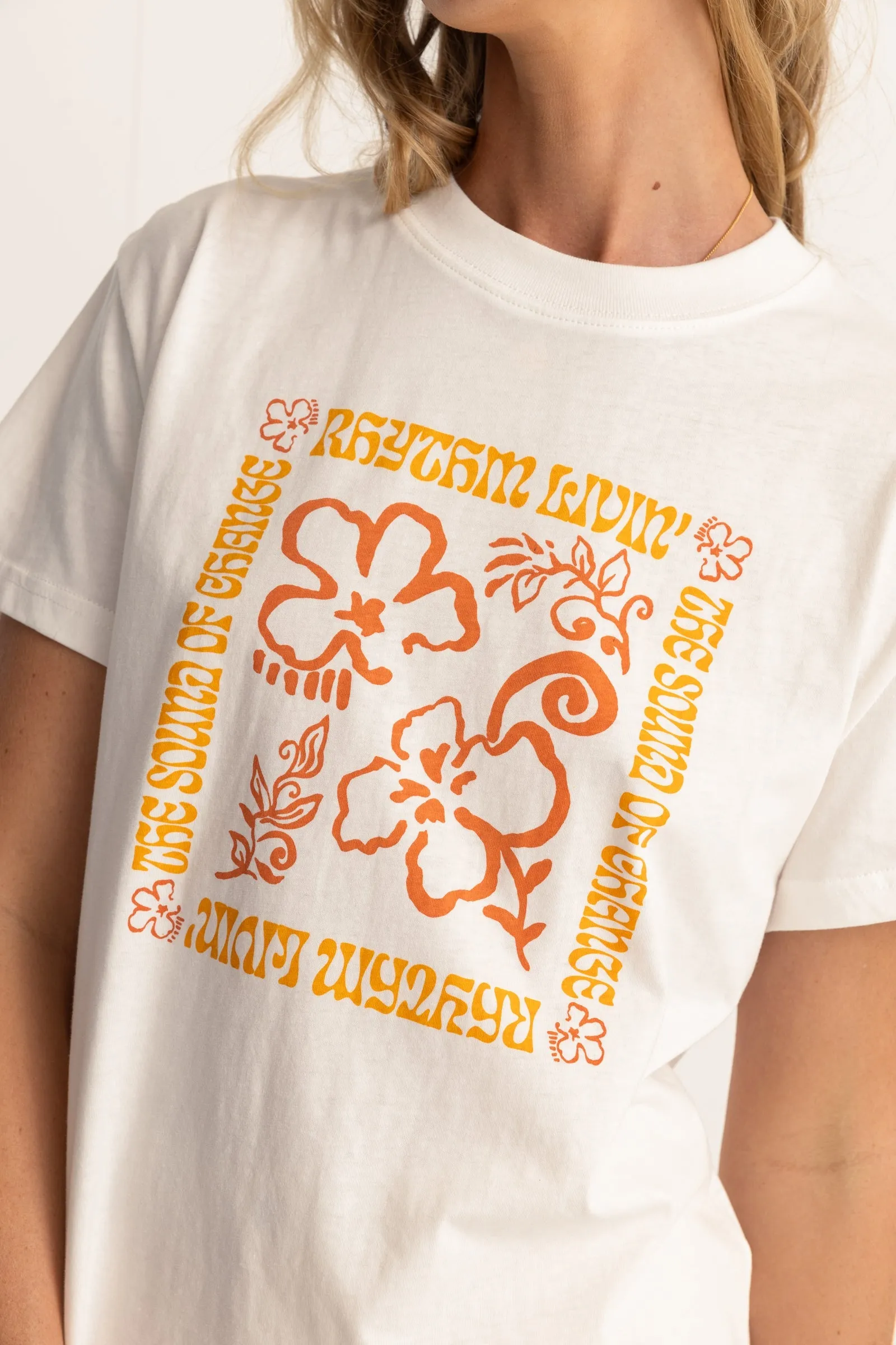 Islander Band Tee White