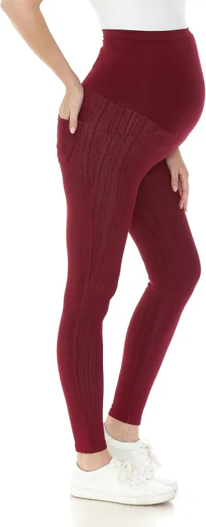 Leggings Depot Women's Maternity Jeans with Pockets Comfy Stretch Pregnancy Pants Denim Jeggings